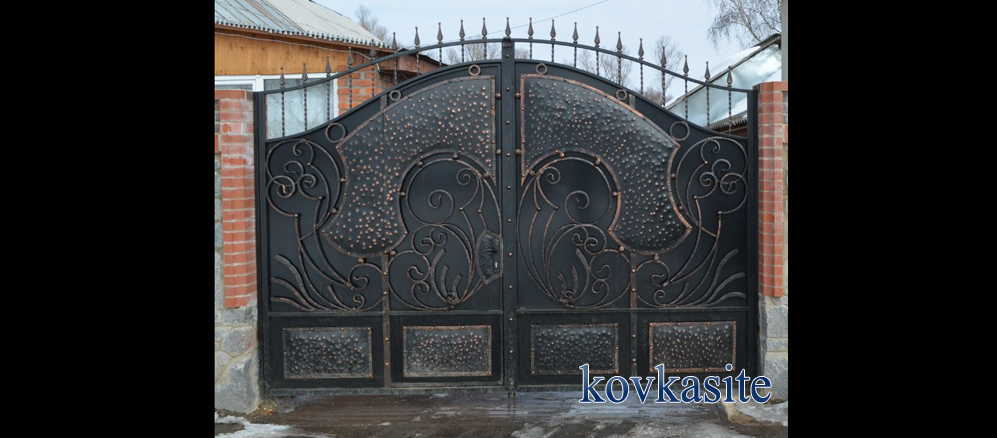 распашные откатные ворота в москве №30